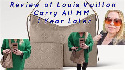 Honest Review Louis Vuitton's Carry All MM in Empreinte Leather .